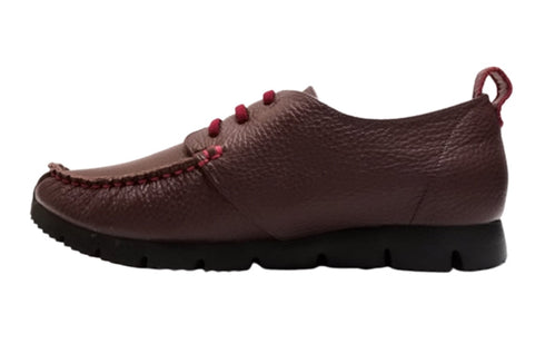 【arui_toe 3955BL ブルーレッド】本革コンフォートモカシンデッキシューズ